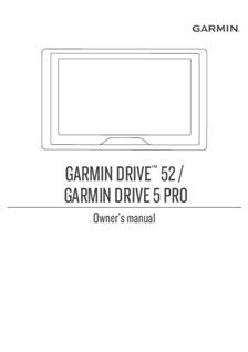 Garmin Drive 5 Pro manual. Camera Instructions.